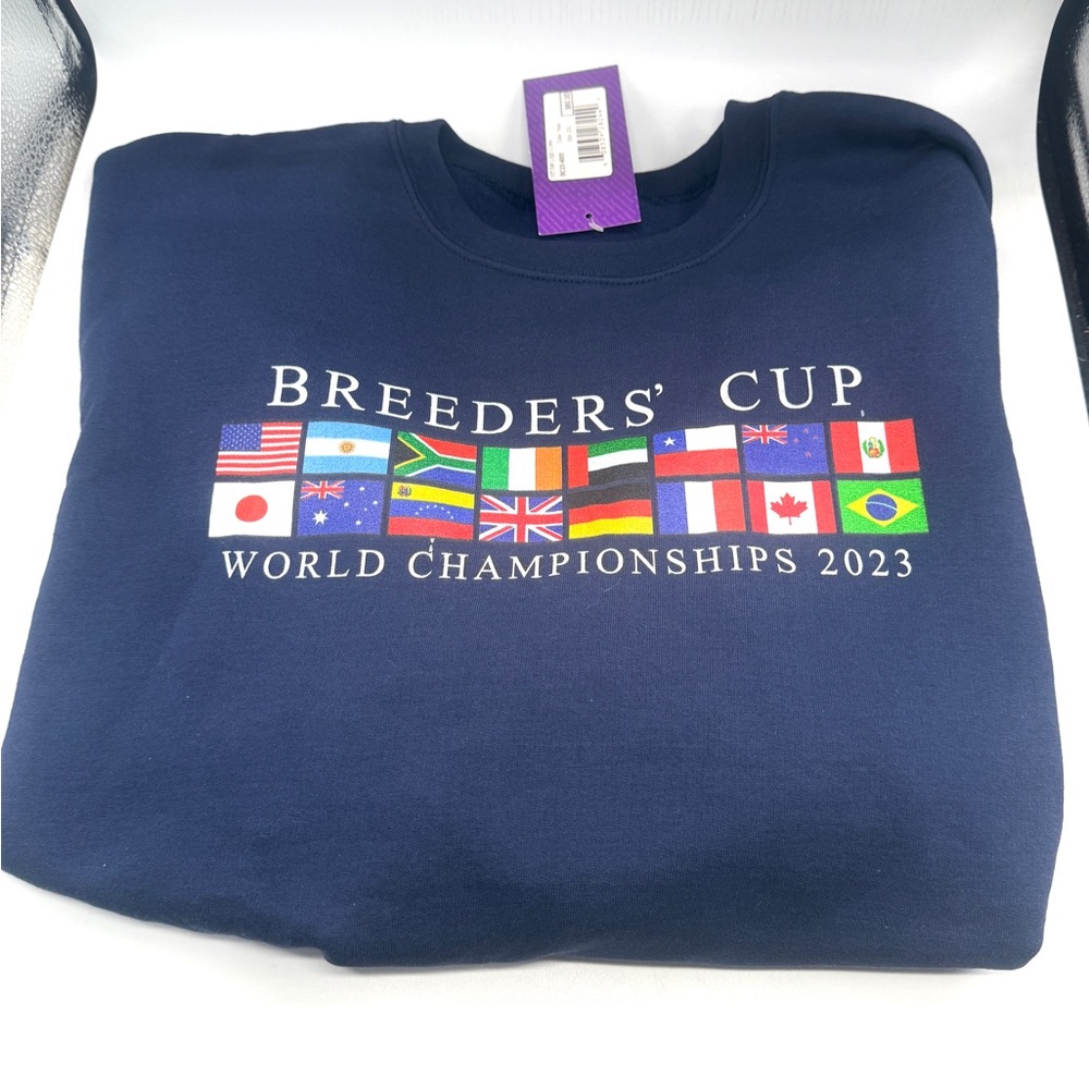 NWT Official Santa Anita Breeders Cup Horse Race Sweatshirt, Size 2XL, Navy